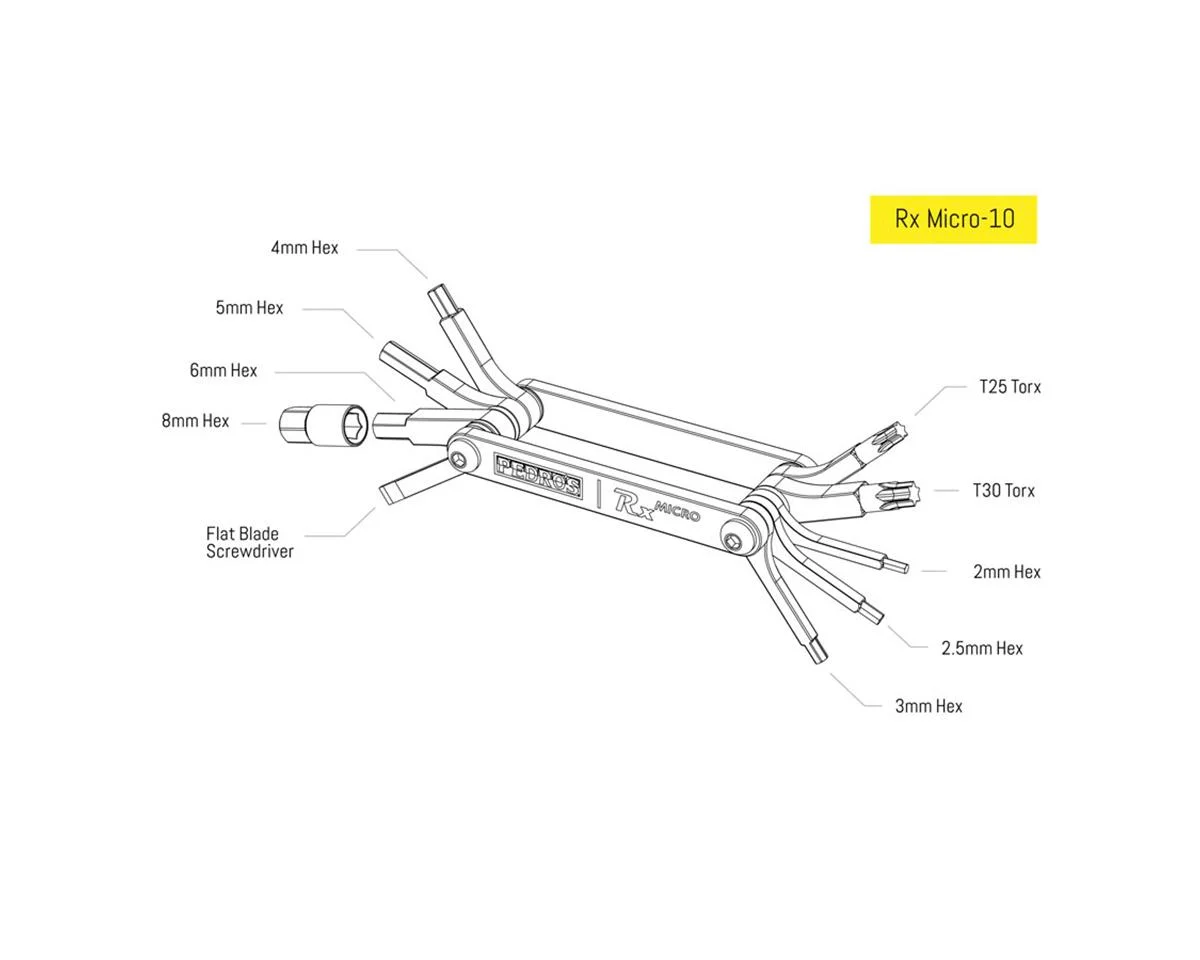 Pedro's Rx Micro-10 Multi Tool (10-Function) - view 5